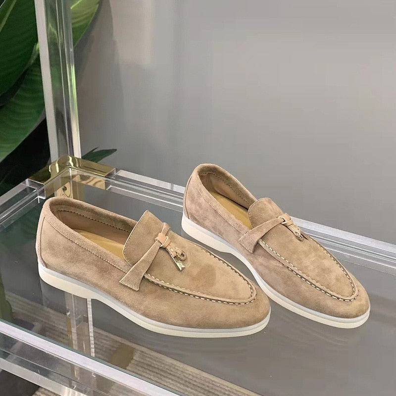 ALBA | Luxury suede loafers for women 3
