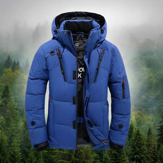 Arctis Men's Winter Jacket | Durable Polyester with Removable Hood 1