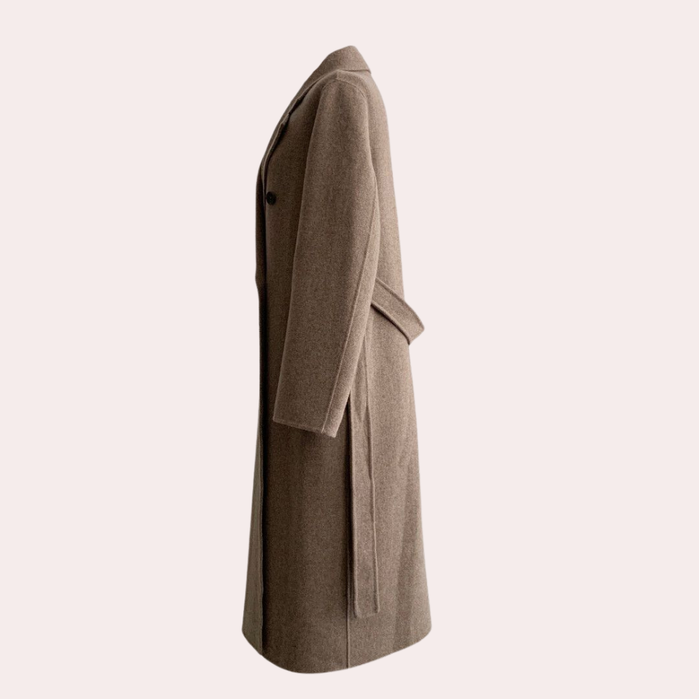 Ava Women's Winter Jacket | Luxury Double-Breasted, Oversized Polyester 5