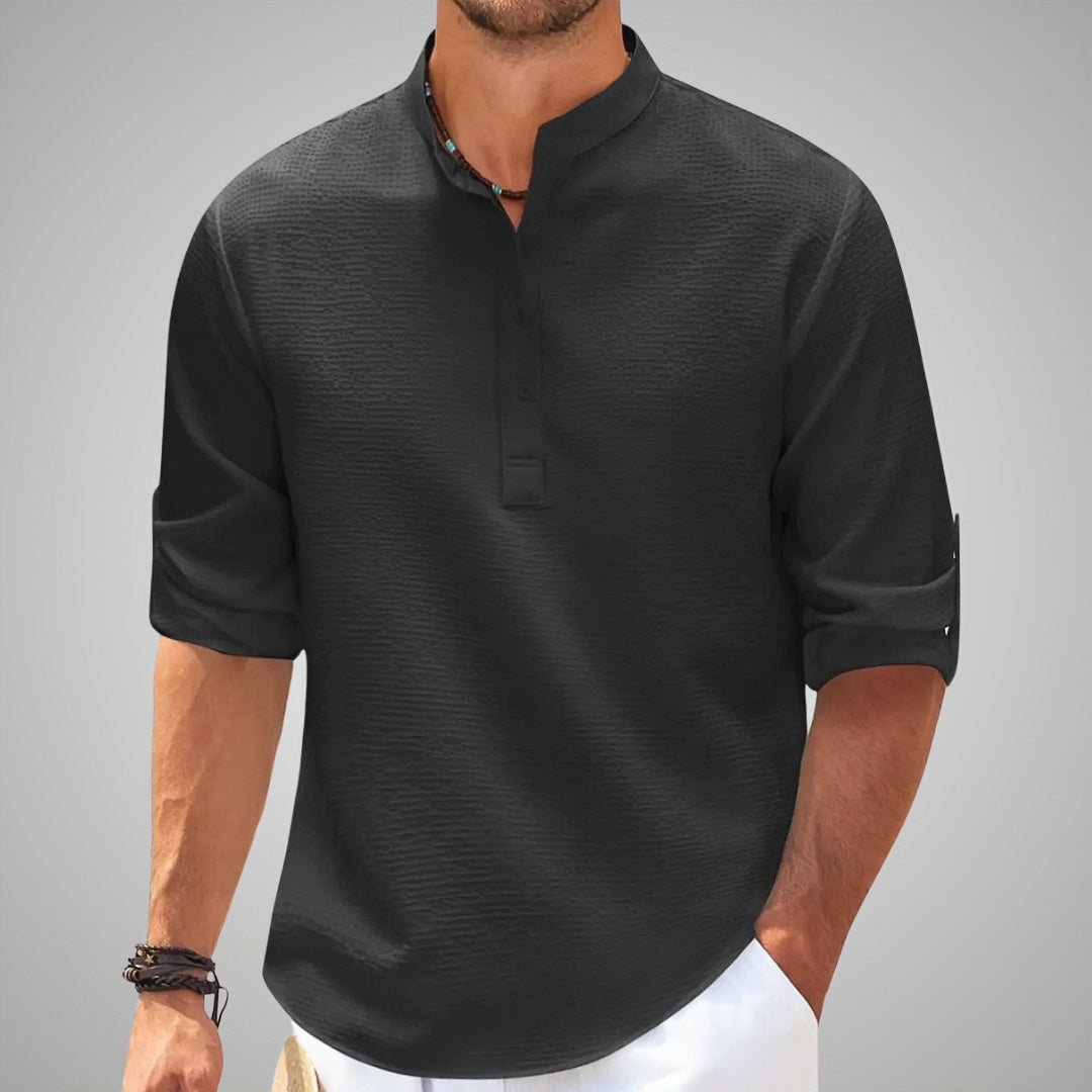 Carter Men's Quarter Top Shirt | Breathable Fabric, Elegant Design 2