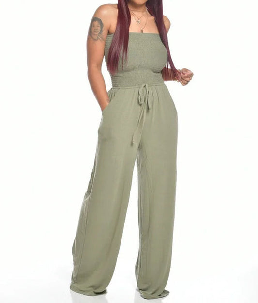 ELODIE – Classic Strapless Jumpsuit for Summer and Spring 1
