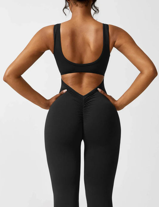 Elena Jumpsuit | Flared Fit | V-Back Design | Shaping & Comfort | Trendy Must Have 1