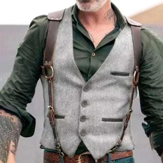 Harmon Men’s Casual Vest | Premium Fabric, Adjustable Fit 1