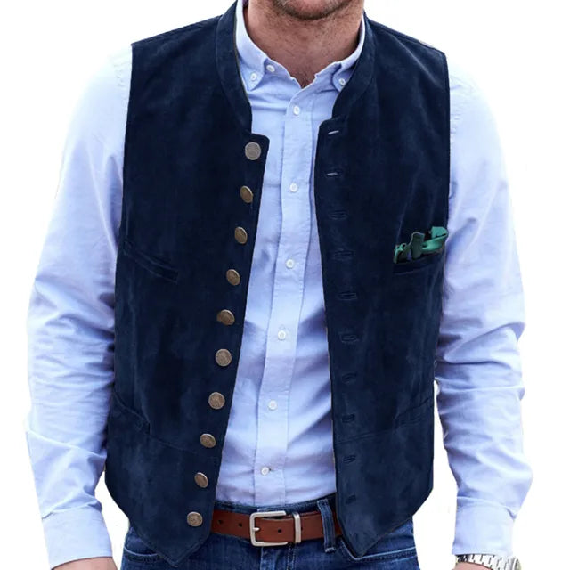 Horizon Steampunk Utility Vest | Soft Imitation Suede 11