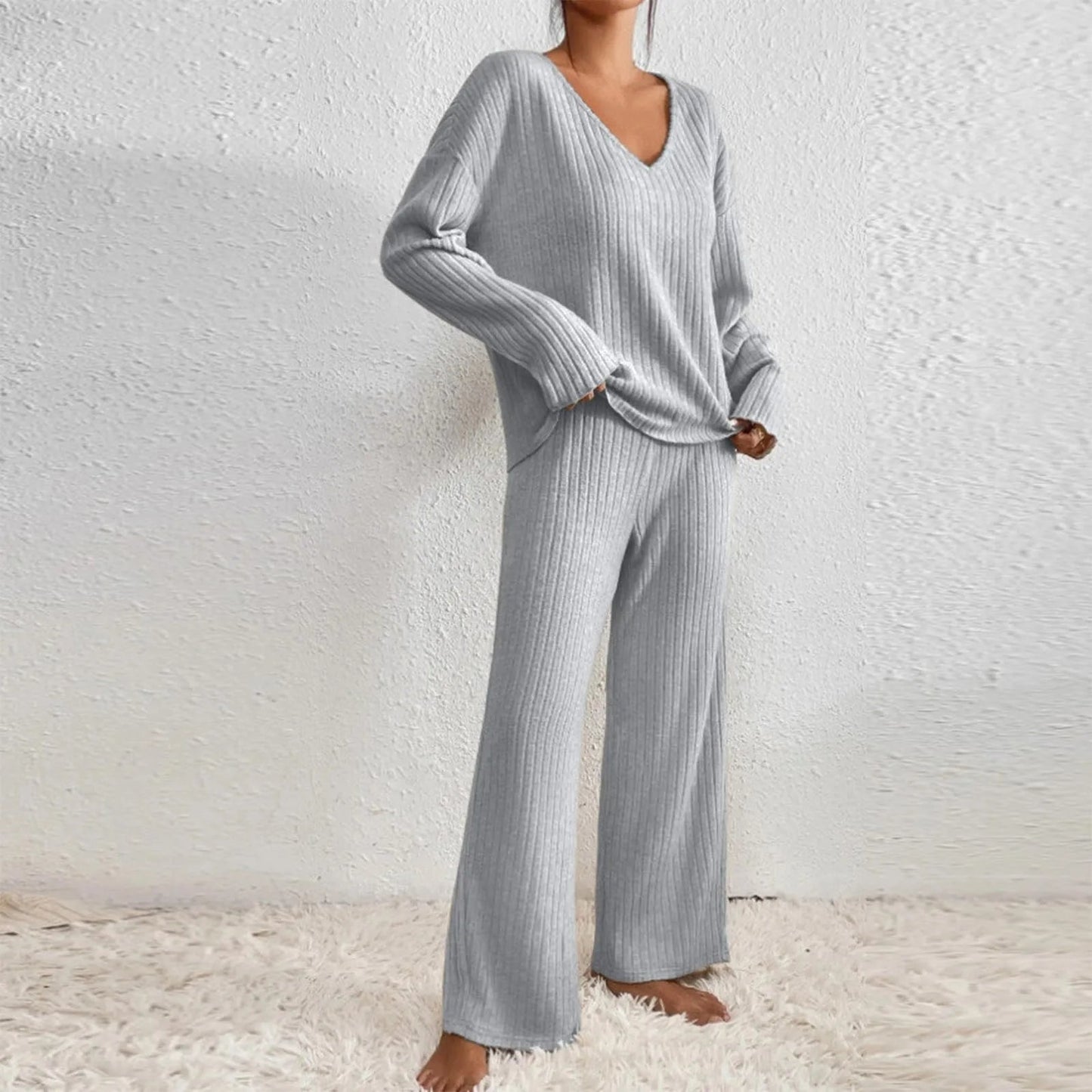 Lena – Stylish Knitted Set with V-neck | Comfort & Elegance 13