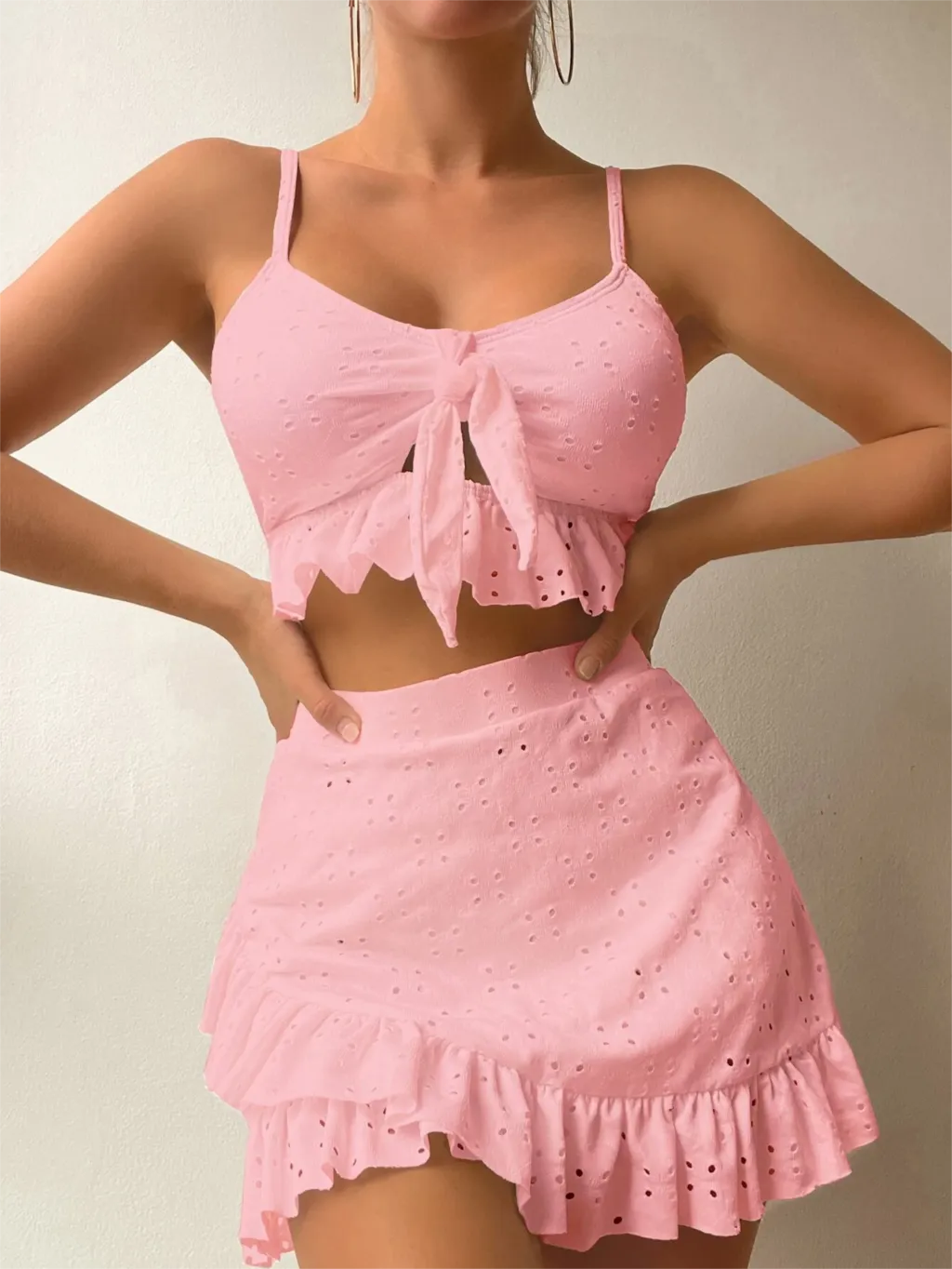 MIRELLA | 2-Piece Ruffle Set from Eyelet Lace 3