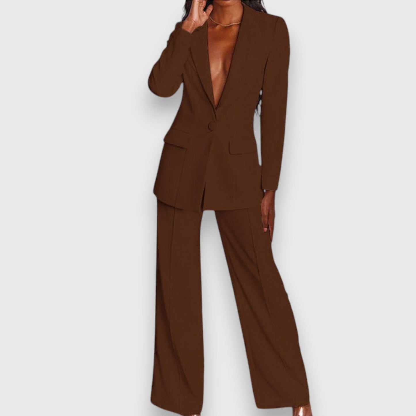 Mila Women's Set | Elegant Blazer and Trousers, Comfortable and Chic 11
