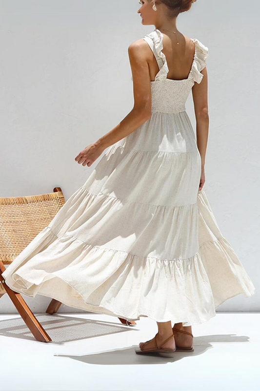 NAOMI | Airy maxi dress with elegant layers and flair 1