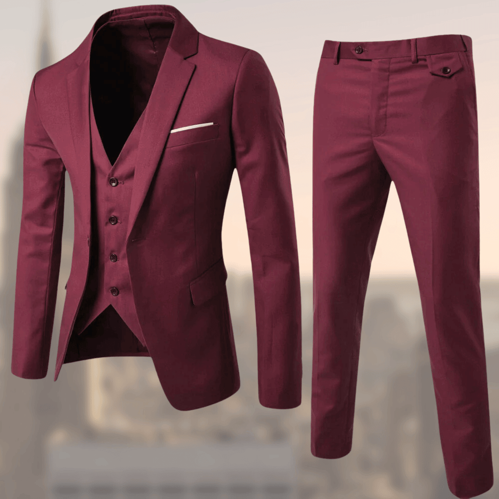 Parker Men's Suit | Tailored Fit Black Suit Set, Versatile for Weddings and Formal Events 4