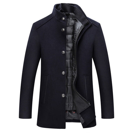 Pieter Men's Winter Coat | Polyester Blend, Elegant Regular Fit 1