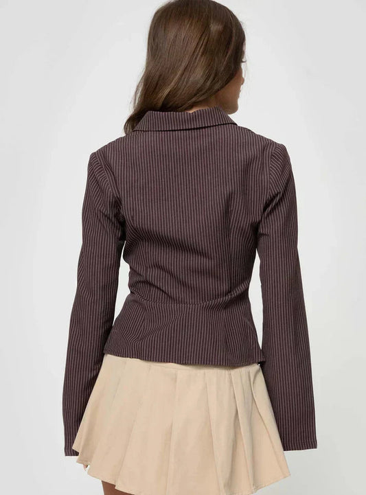SERAPHINA | Fitted Blouse with Flared Sleeves 1