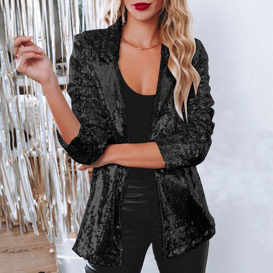Sequin Glamour Women's Blazer | Lightweight and Elegant 1