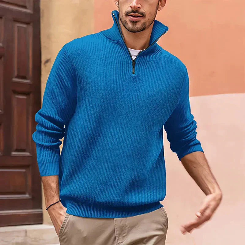 Sleek Men's Half Zip Sweater | Soft Fabric, Modern Style 5
