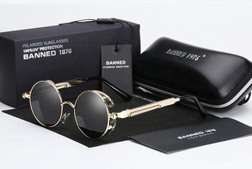 Sleek Steampunk Sunglasses | Polarized Lenses, Stylish Design 11