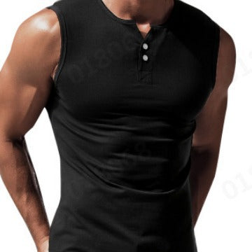Wade Men's Sleeveless Shirt | Soft Cotton, Casual Style 1