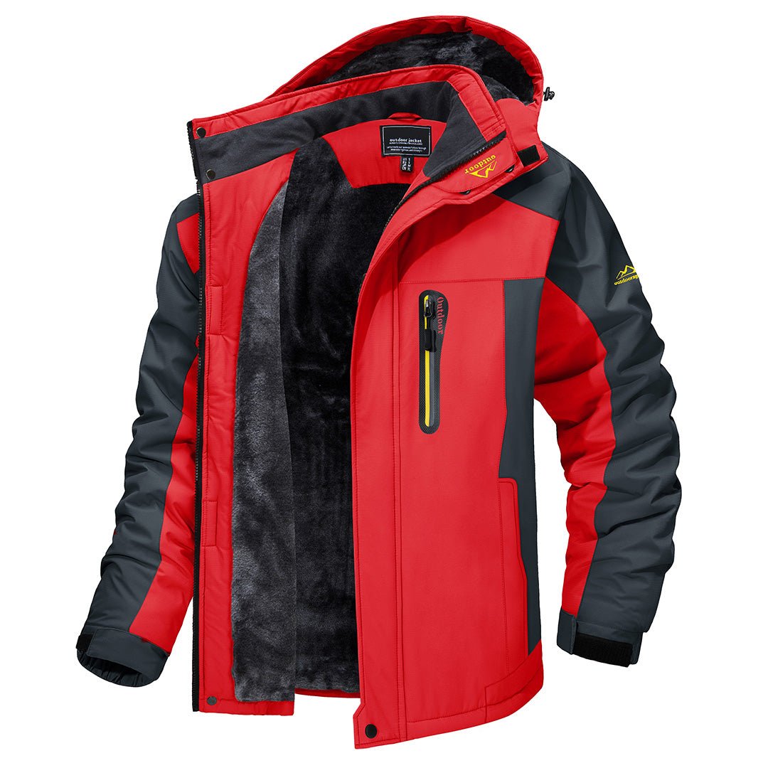 Waterproof and windproof men's outdoor jacket | Padded winter jacket with hood 4