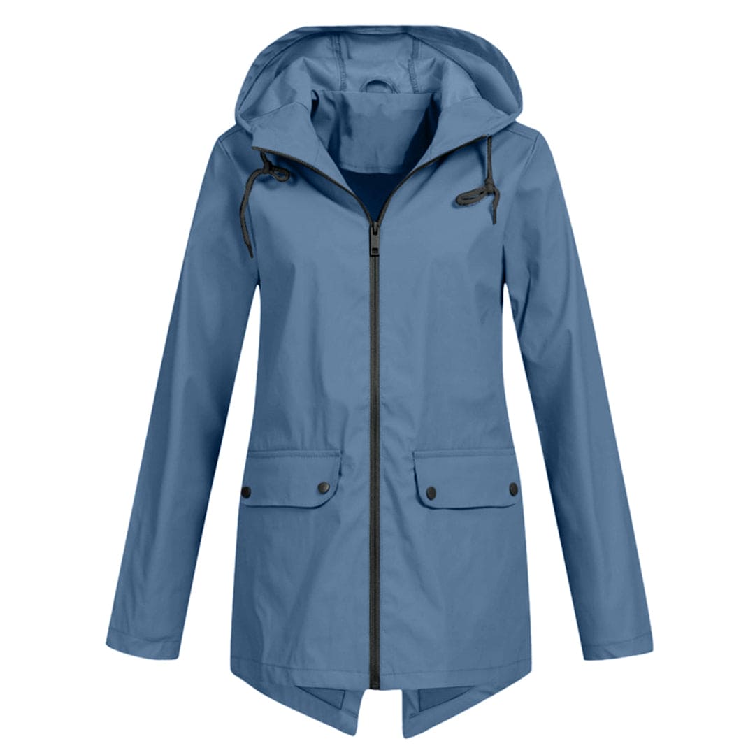 Women's Hooded Rain Jacket – Waterproof & Modern 12