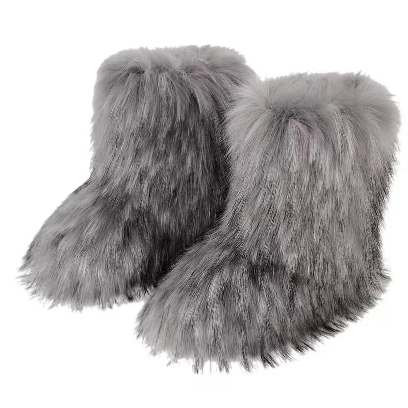 Yara Women's Snow Boots | Fluffy Design, Comfortable Fabric 12