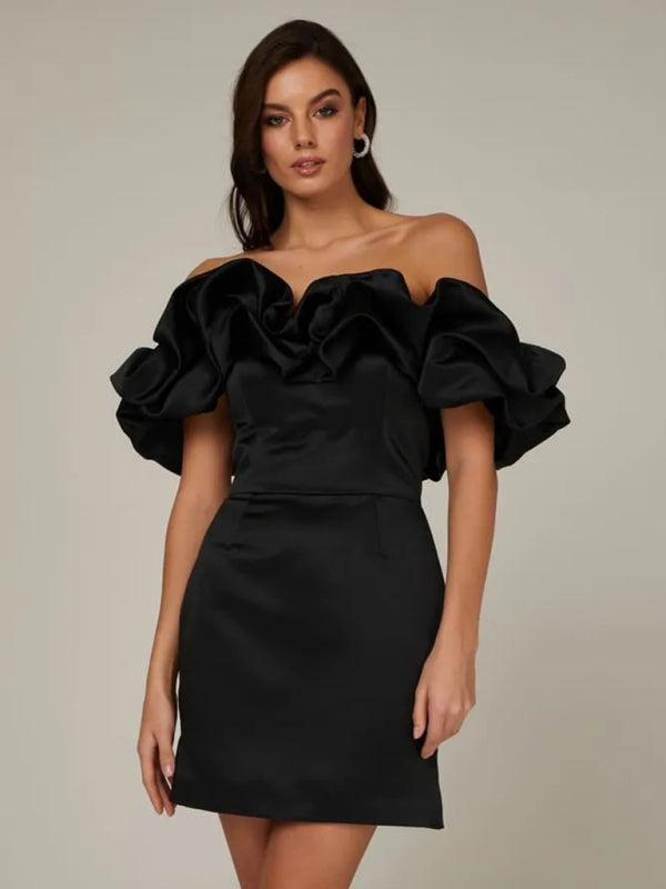 AITANA | Off-Shoulder Evening Dress with Ruffle Detail 3