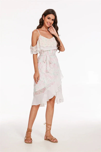 ALINÉA | Stylish chic dress with print and ruffles 3