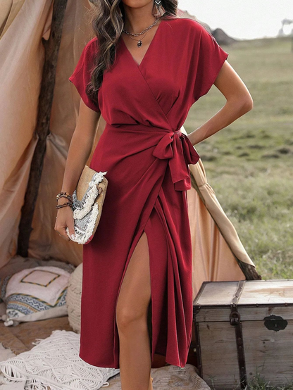 ALISSIA | Elegant wrap dress with refined details 10
