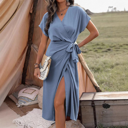 ALISSIA | Elegant wrap dress with refined details 11