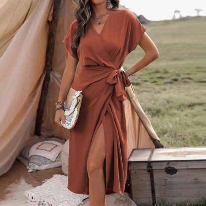 ALISSIA | Elegant wrap dress with refined details 8