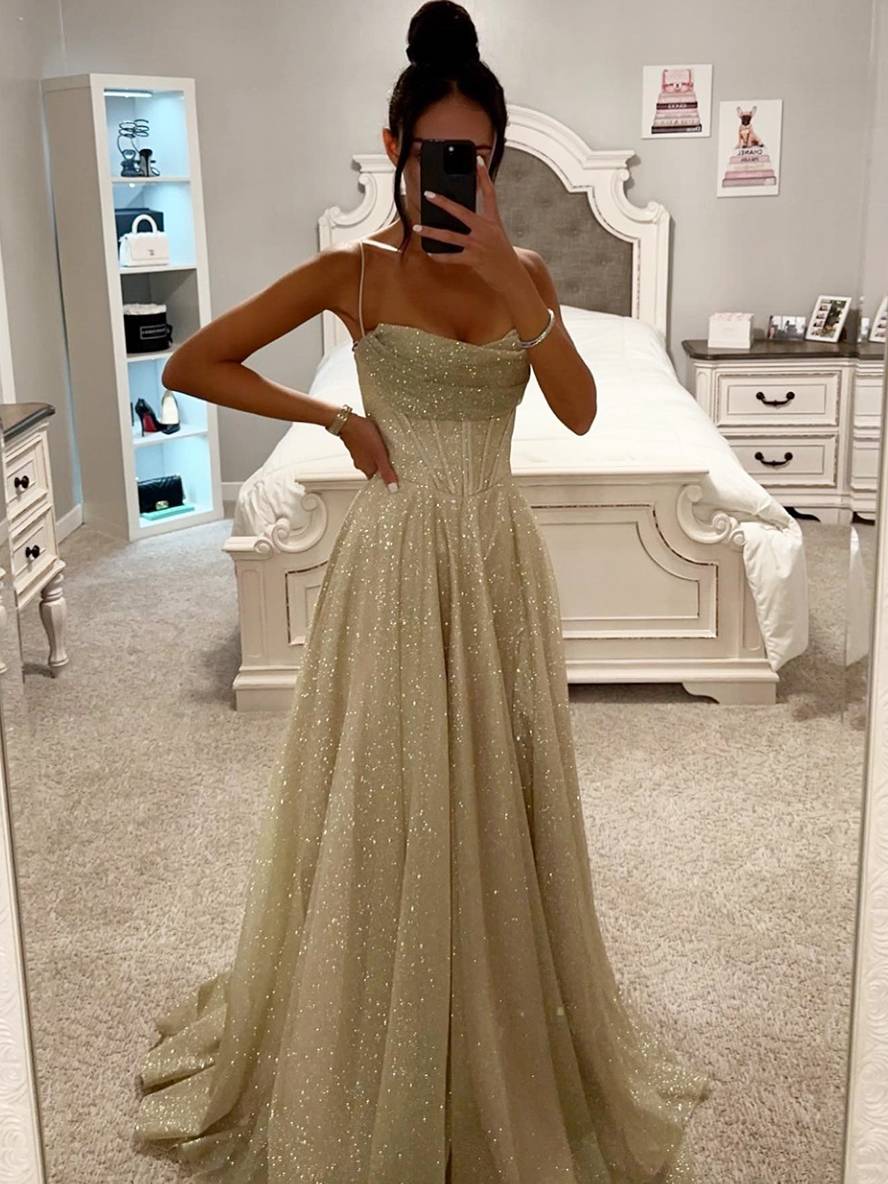 ALYSÉE | Satin Evening Dress with Open Back 3