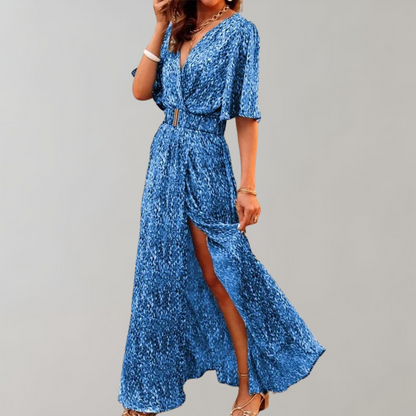ALYSIA | Summer Maxi Wrap Dress with Feminine Fit 2