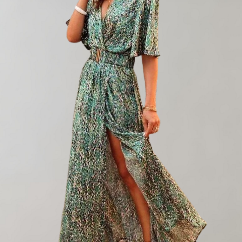 ALYSIA | Summer Maxi Wrap Dress with Feminine Fit 3