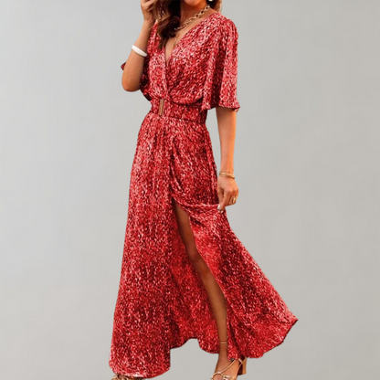 ALYSIA | Summer Maxi Wrap Dress with Feminine Fit 5