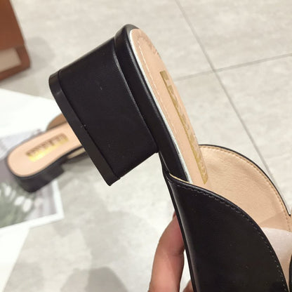 AMELISE | Mules with Buckle Detail 5