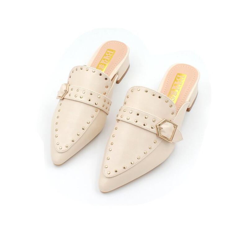 AMELISE | Mules with Buckle Detail 6