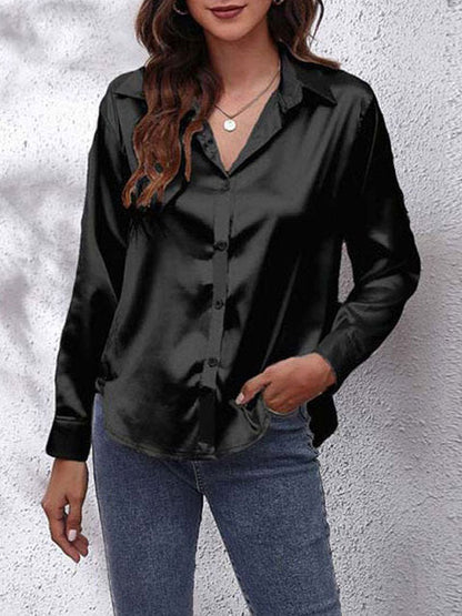 ANA LUIZA | Satin Blouse with Luxurious Sheen & Timeless Class 10