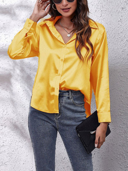 ANA LUIZA | Satin Blouse with Luxurious Sheen & Timeless Class 15