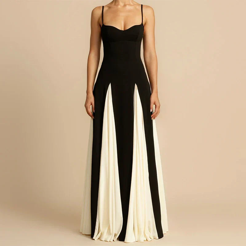 ARLENE | Cream-colored A-line maxi dress by Georgette 0