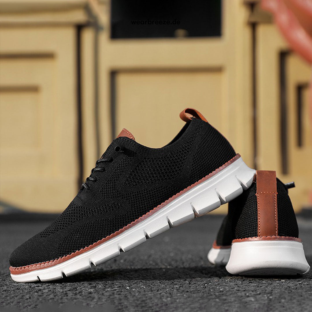 Aero Men's Sneakers | Mesh and Leather Comfort 10