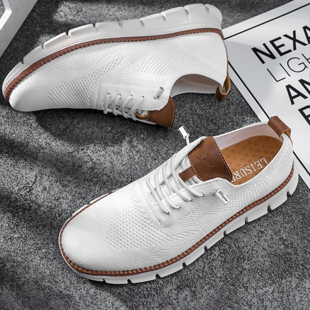 Aero Men's Sneakers | Mesh and Leather Comfort 2
