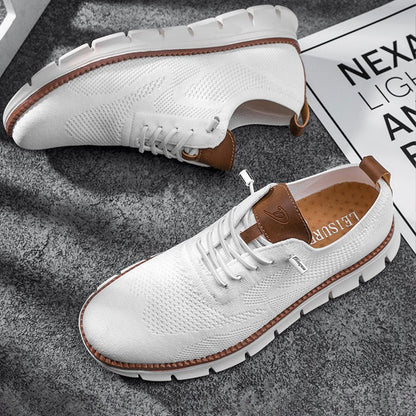 Aero Men's Sneakers | Mesh and Leather Comfort 2