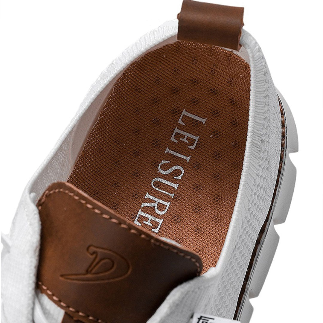 Aero Men's Sneakers | Mesh and Leather Comfort 4