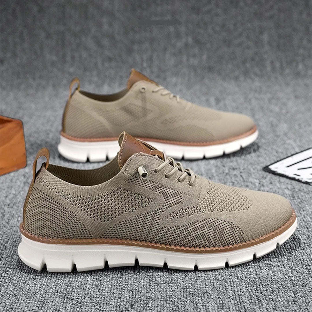 Aero Men's Sneakers | Mesh and Leather Comfort 6