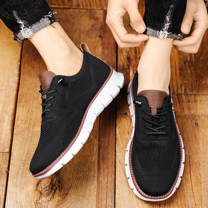 Aero Men's Sneakers | Mesh and Leather Comfort 8