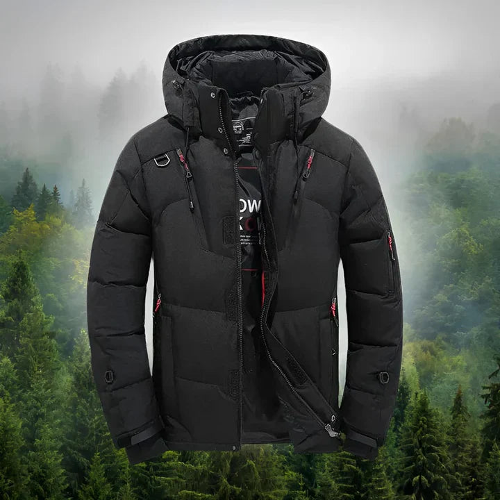 Arctis Men's Winter Jacket | Durable Polyester with Removable Hood 0