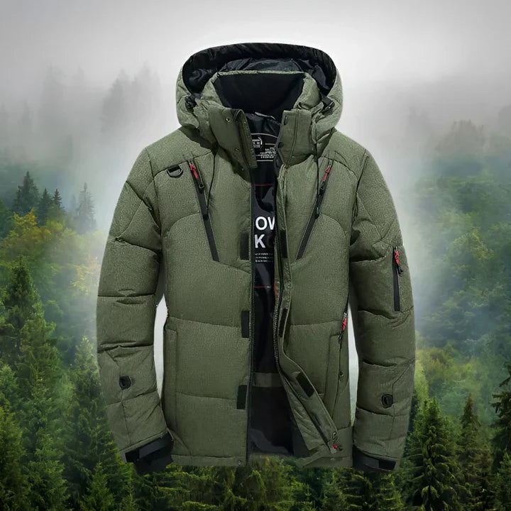 Arctis Men's Winter Jacket | Durable Polyester with Removable Hood 3
