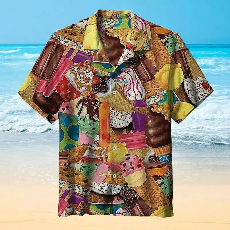 Ava Women's T-Shirt | Breathable Cotton, Ice Cream Print 2
