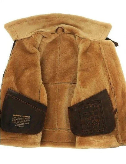 Aviator Men's Jacket | Faux Fur Lining, Weatherproof 2