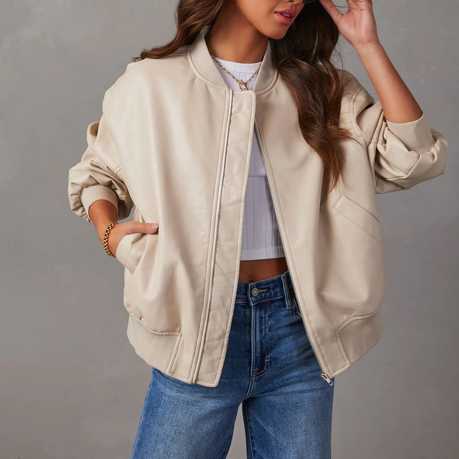 Bali Women's Biker Jacket | Premium Leather, Sporty Chic 0
