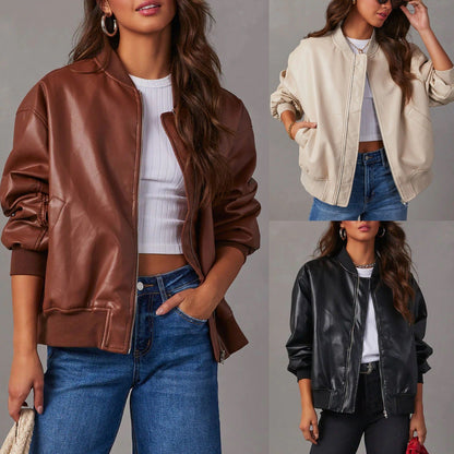 Bali Women's Biker Jacket | Premium Leather, Sporty Chic 2