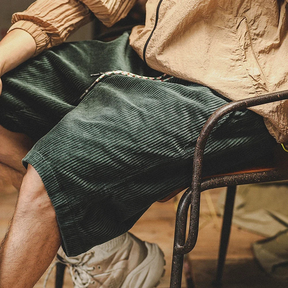 Benny Men's Summer Shorts | Classic Corduroy, Comfortable Fit 1