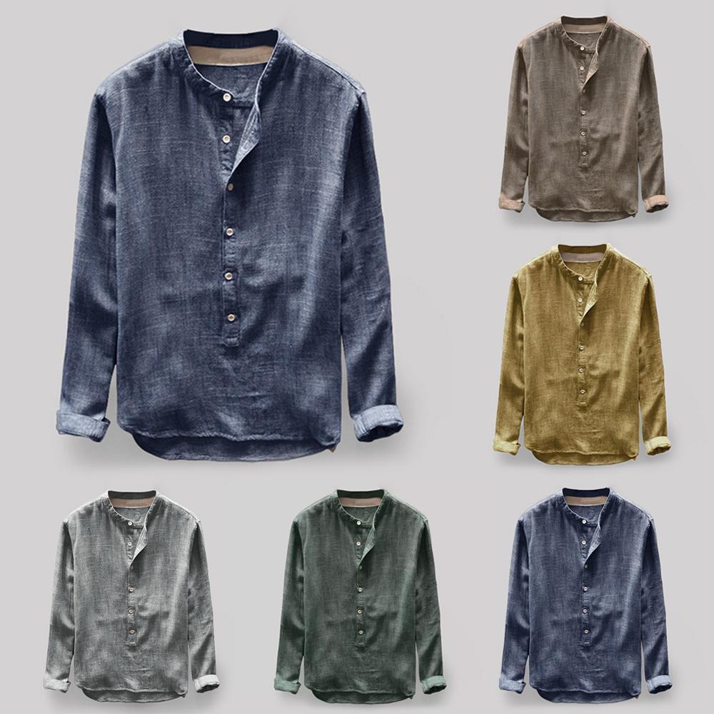 Bri Men's Blouse | Linen Blend, Casual Elegance 1